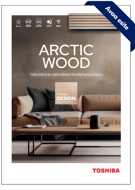 Toshiba Arctic Wood ilmalämpöpumppu esite